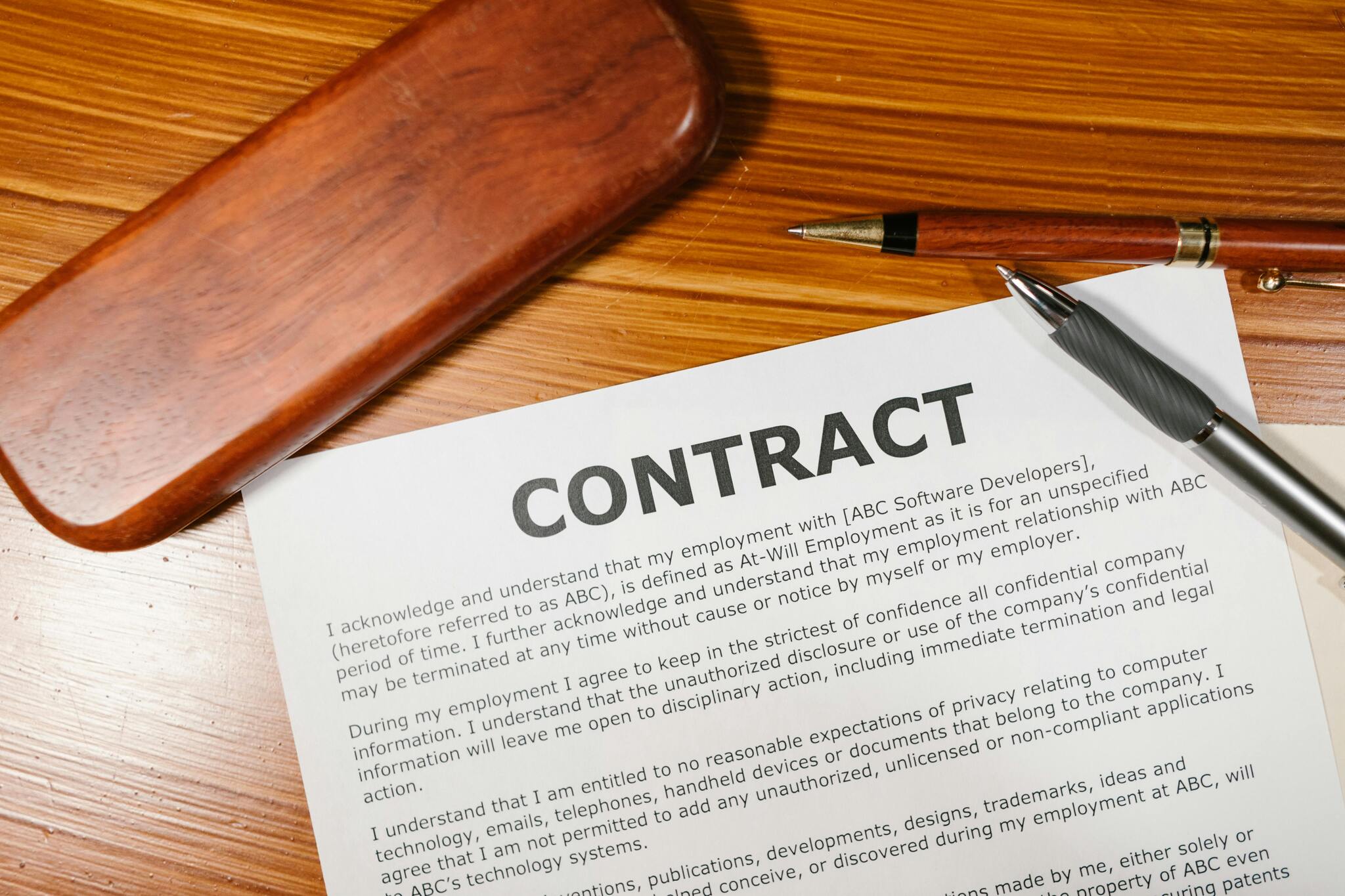 Contract Drafting, Review & Negotiation